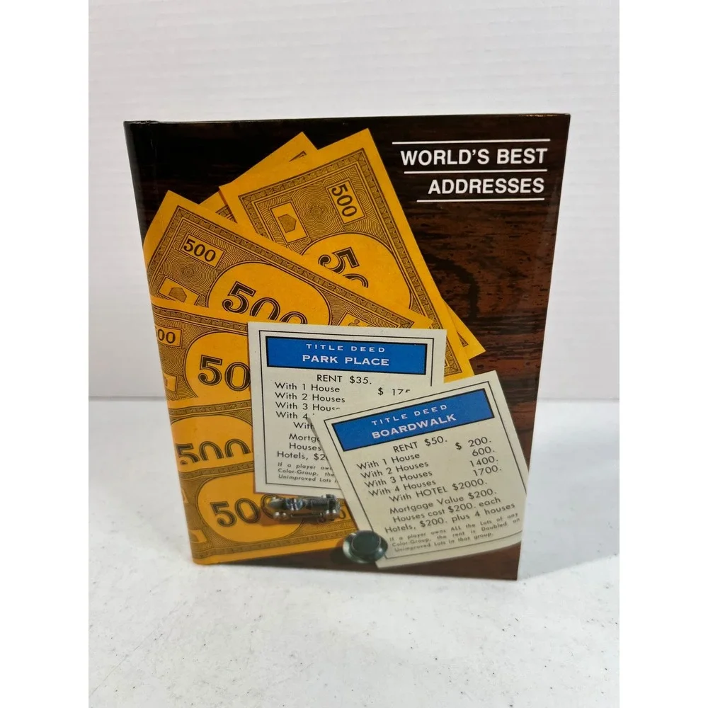 Vintage Monopoly American Greetings Address Book Worlds Best Addresses 1984‎
